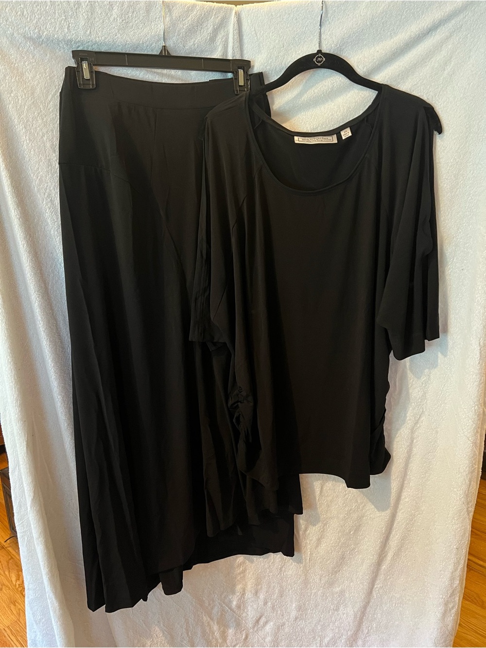 Black Women's Top & Skirt - Set